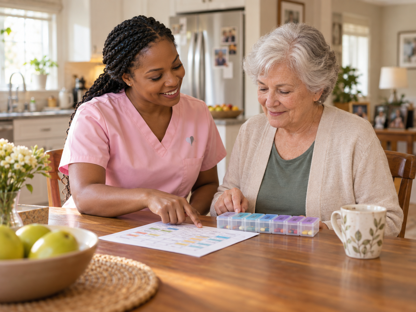 Med Reminders support from Angel Care Team